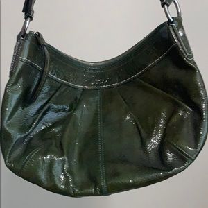 Coach Green Patent Leather Hobo Bag EUC